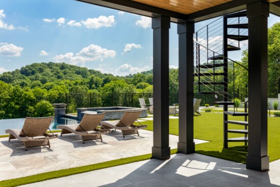 In this custom home, outdoor living spaces are just as important is the interior.