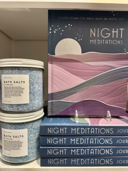 Night Meditation Journal & Bath Salts, @thebeehivefairfield