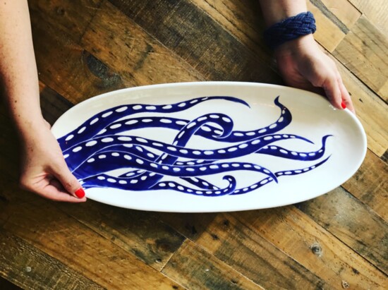 Handpainted pottery by Jessica Howard Ceramics @jessicahowardceramics