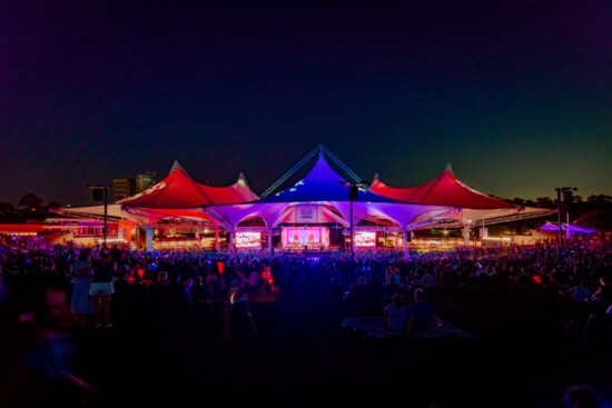 A view from the ampitheater and lawn 