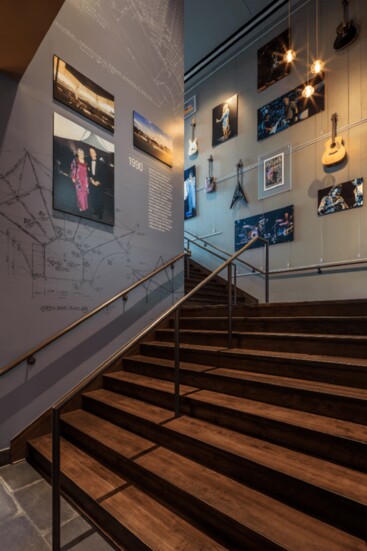 The staircase of The Woodforest Club