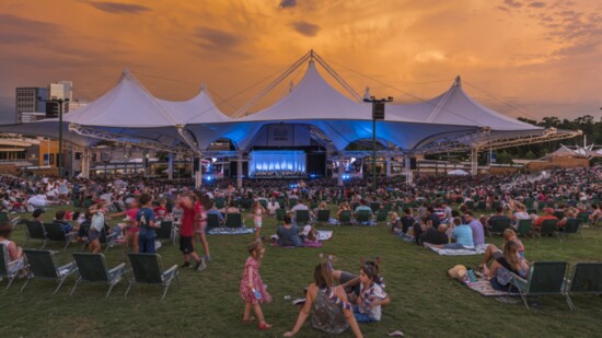 The view from the lawn
