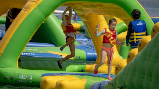 Inflatable fun at Paqua Park. Courtesy Paqua Park 