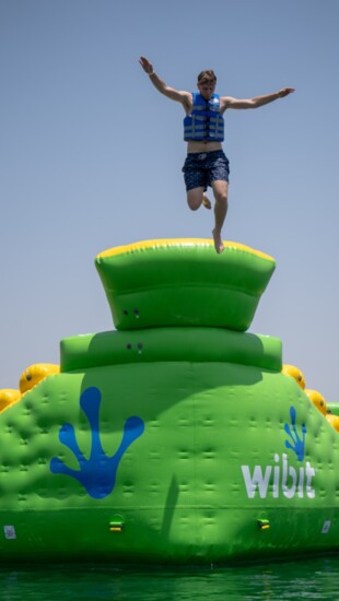 Inflatable fun at Paqua Park. Courtesy Paqua Park k 