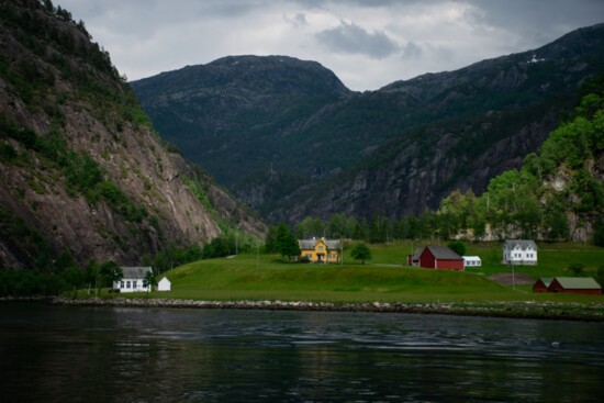 Mostraumen Channel on a fjord cruise