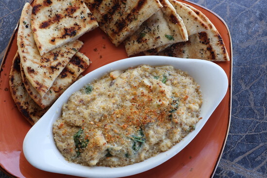 Crab dip with mushrooms