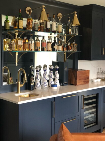 A bar designed by MZ Interiors. Photo by Designport