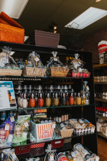 So many delicious items to choose from including gift baskets, pastas, sauces, and more.