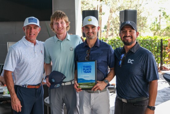 Third Place winners: Matthew Man and Nelson Alvarez Jr with Randy Bezet and Sam Rivera