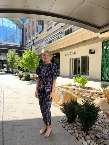 Natalie Watson stands in City Creek Center's Gallery.