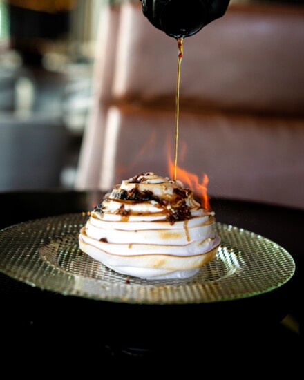 The Hive dessert. Image courtesy of Ascend Prime Steak & Sushi