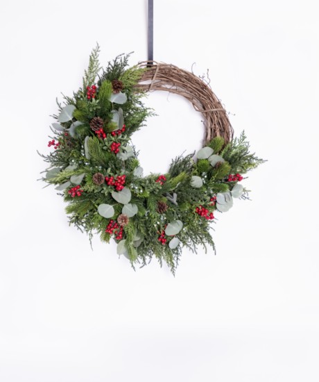 Grapevine Wreath from Flowers by Joan in Waldwick