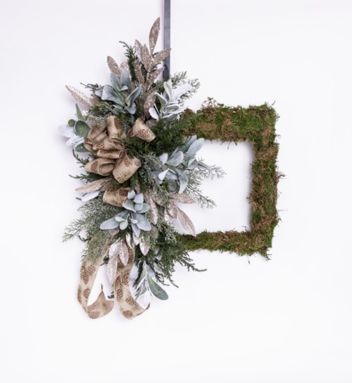 Square Moss Wreath from Flowers by Joan in Waldwick