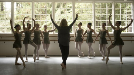 Island Youth Ballet in rehearsal at the historic Little Red School House