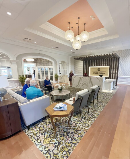 Inviting reception area