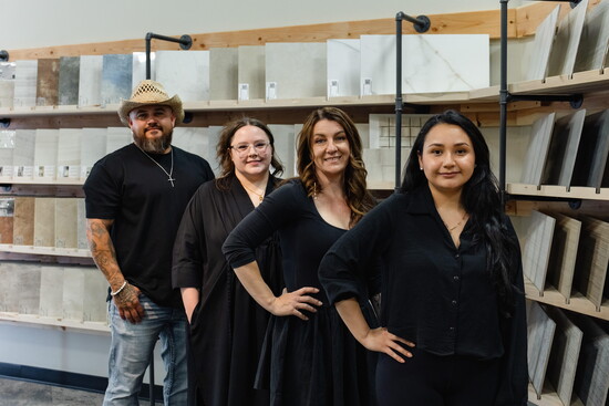Matt, Athena, Mindy, and Leyde of Element Flooring and Design Center