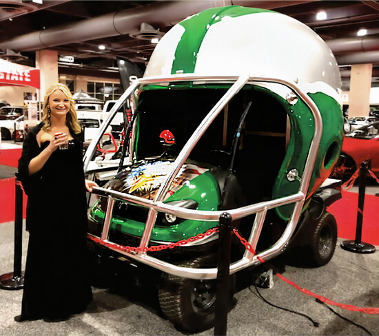 Crystal Keyes at 2018 Black Tie Philadelphia Auto Show 