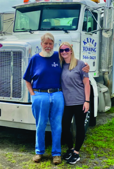 Dean Keyes and daughter Crystal 2022