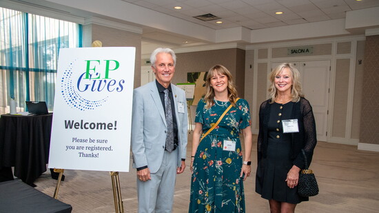 Mayor Ron Case, Eden Prairie Community Foundation executive director Emily Orr, and Eden Prairie Historical Society president Kathie Case