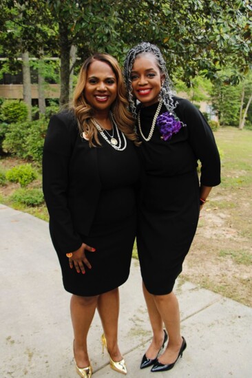 Amaris Johnson and President, Cheryl Brown