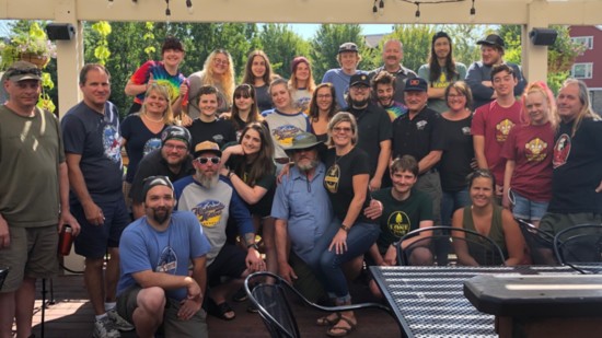"We are so lucky to have this crew!" general manager Megan Jones says of The Hollow's crew, some of which have been at the brewhouse for more than 20 years.