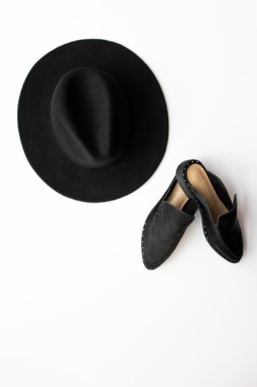 Wes Black Hat, $68 | Atwood CalfHair Black Mule, $80
