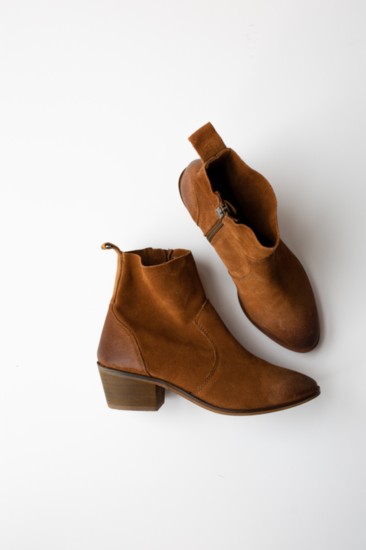 Mara Bootie in Cognac, $169