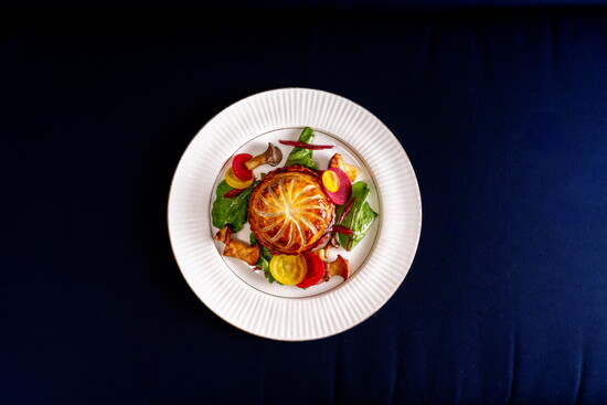 Mushroom, Beet and Leek Pithivier
