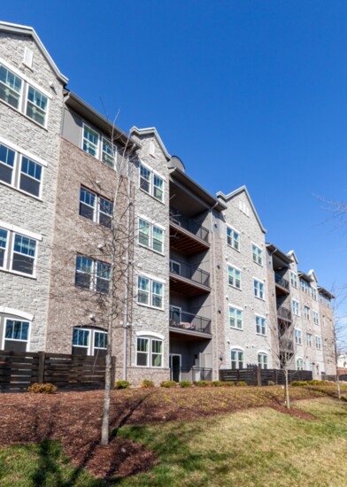 Exterior view of the Gatherings facing the Hendersonville Greenway.