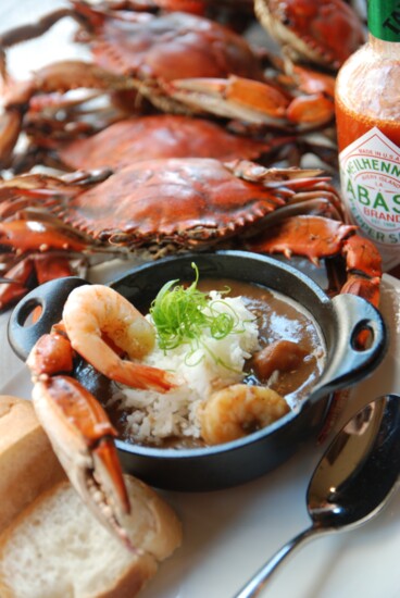 Seafood jumbo, a Louisiana specialty.