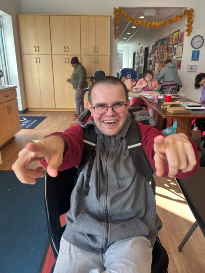 At the activity center. Photo Credit: The Arc of The Piedmont