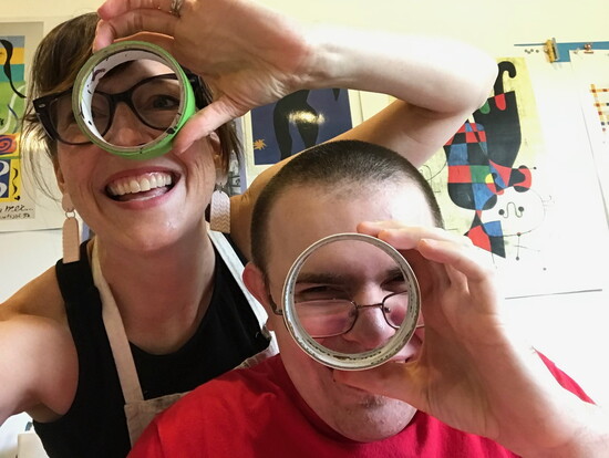 Amy and Andrew at The Arc of The Piedmont. Photo Credit: The Arc of the Piedmont