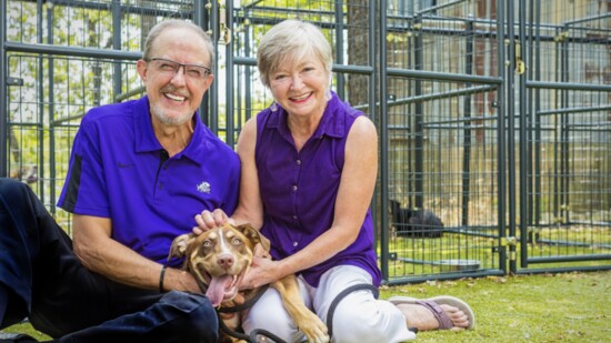 Chris and Janis White at the Humane Society of North Texas.