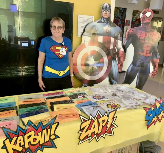 The nonprofit recently brought its Superhero Day to the Troy hospitals, filling the unit with superhero-themed toys, stuffed animals, colorful blankets and craf