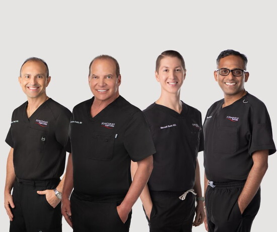 Doctors Boyd Vaziri, Jonathan Frantz, Maxwell Burch, and Manik Goel 