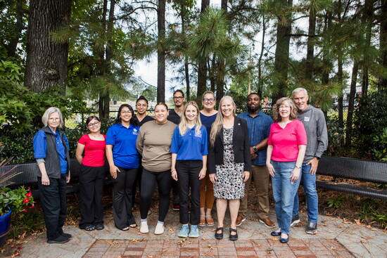 The staff includes a team of dedicated individuals. 