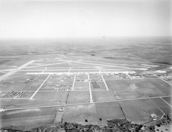 An ariel view of Bergstrom Airforce Base