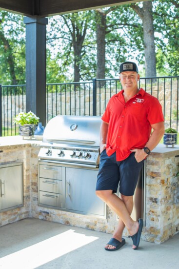 Jarrod Goodman is a firefighter in Euless along with running his fence and outdoor living company.