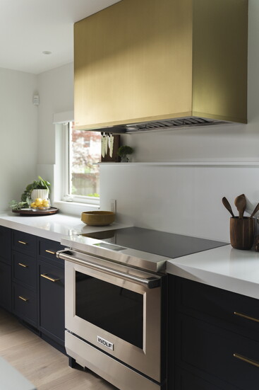 Interior design by Amber Lisowicz Design, featuring appliances from Heydlauff's