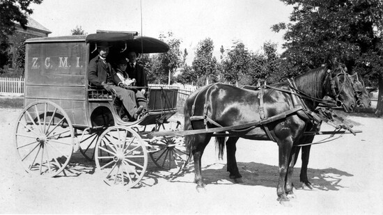 Zion’s Cooperative Mercantile Institution stagecoach, part of the ZCMI Photograph Collection. Special Collections, J. Willard Marriott Library, University of Ut