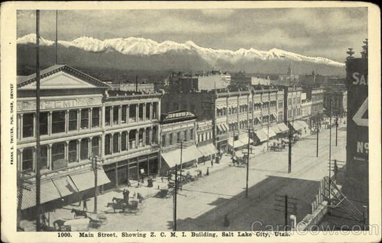 Vintage ZCMI postcard- Utah State Historical Society