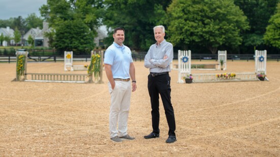 Matt Casey (Wills Park & Equestrian Park Services Manager) and Morgan Rodgers (Department Director) 