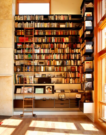 Bookcases.