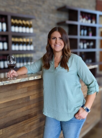 Samantha Maxey visiting Koenig Vineyards