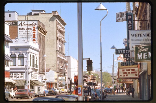 View of Main St. in the 70s. Credit: John Bertram