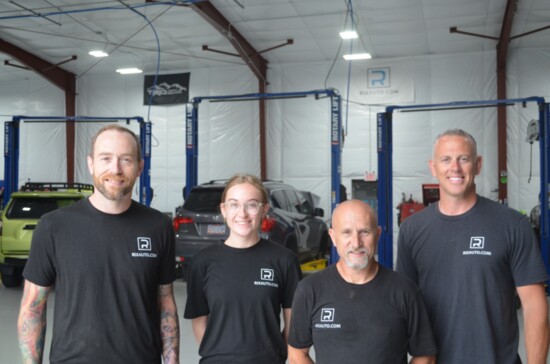 Rick Williams (far right) with RIX Automotive team members. 