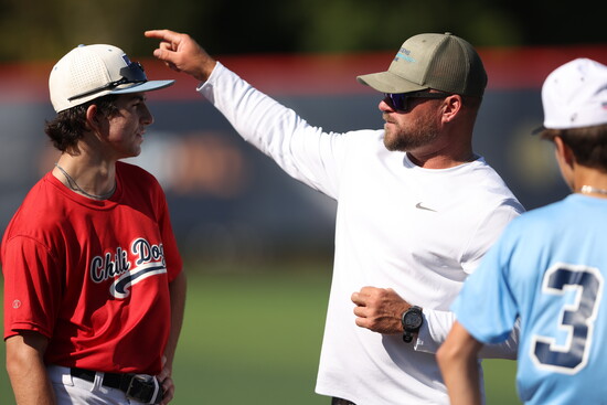 Co-owner, Walker Searcy, coaching one of his players.