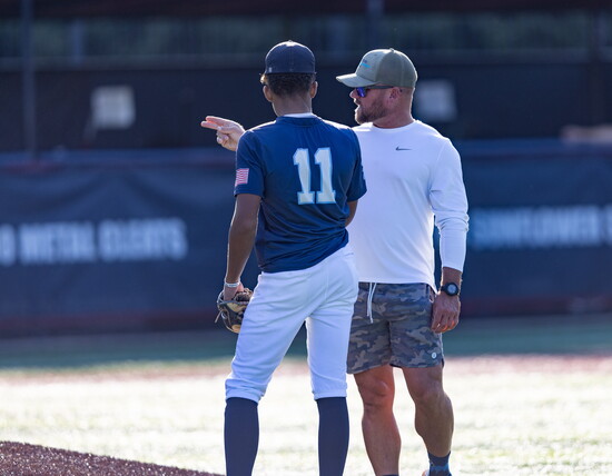 Co-owner, Walker Searcy, coaching one of his players.