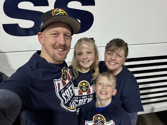 Andrew with his family 