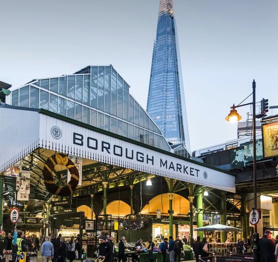 Borough Market and "The Shard."
